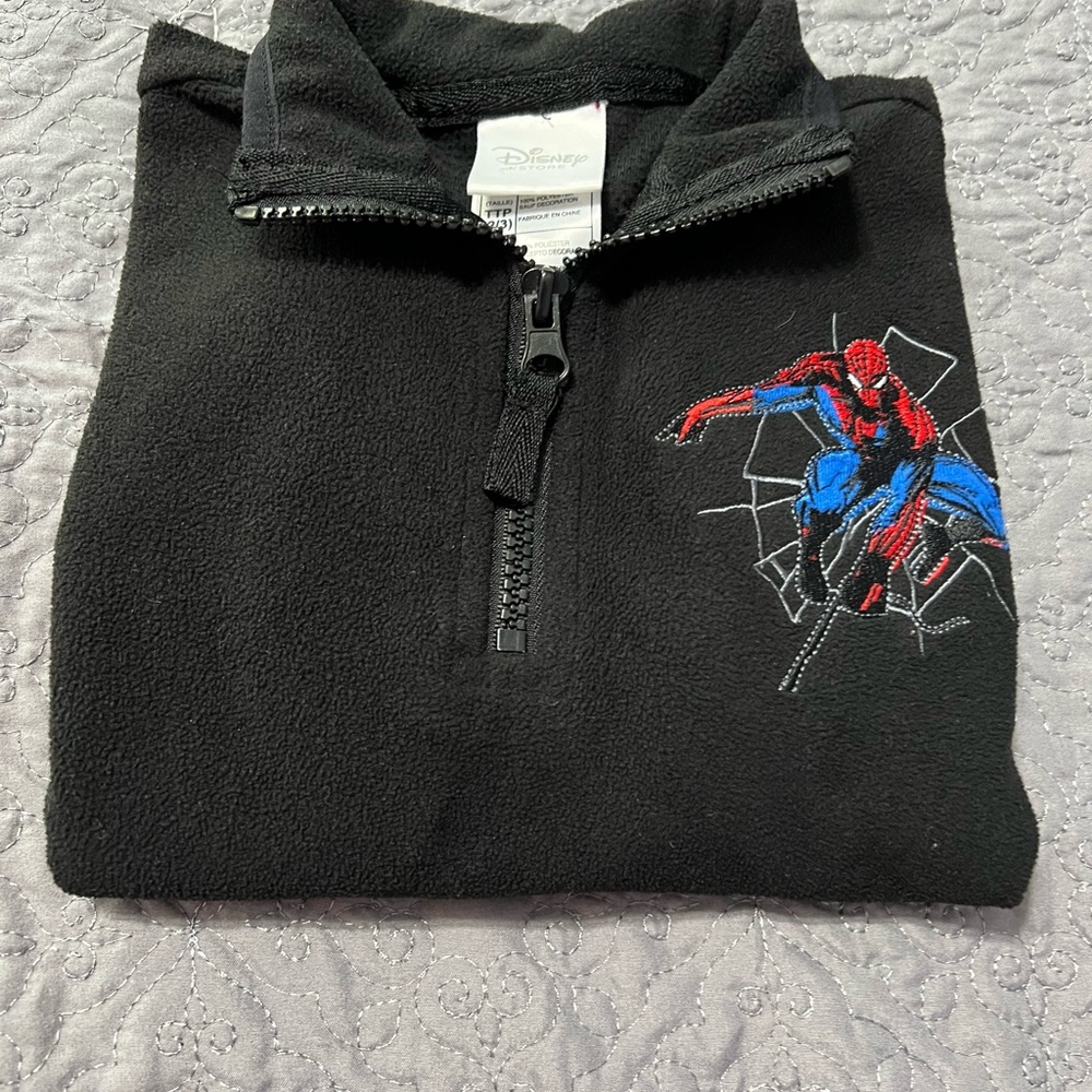 Disney Spider-Man Boy Suéter Size Black Color.